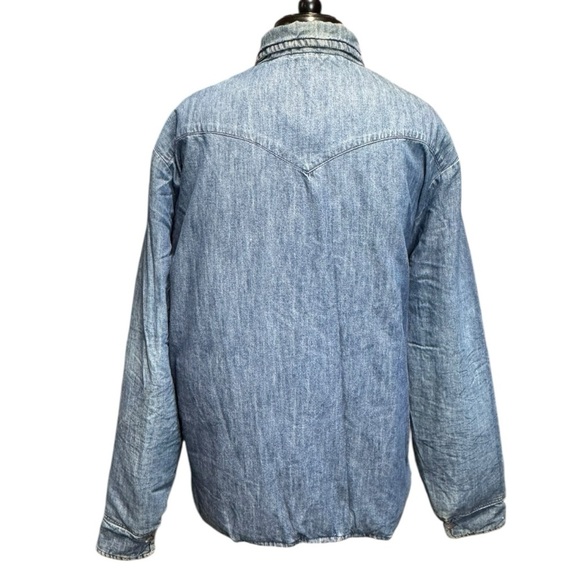 Denim & Supply Insulated Down Feather Denim Jacket Workwear Men’s XL - Picture 4 of 10